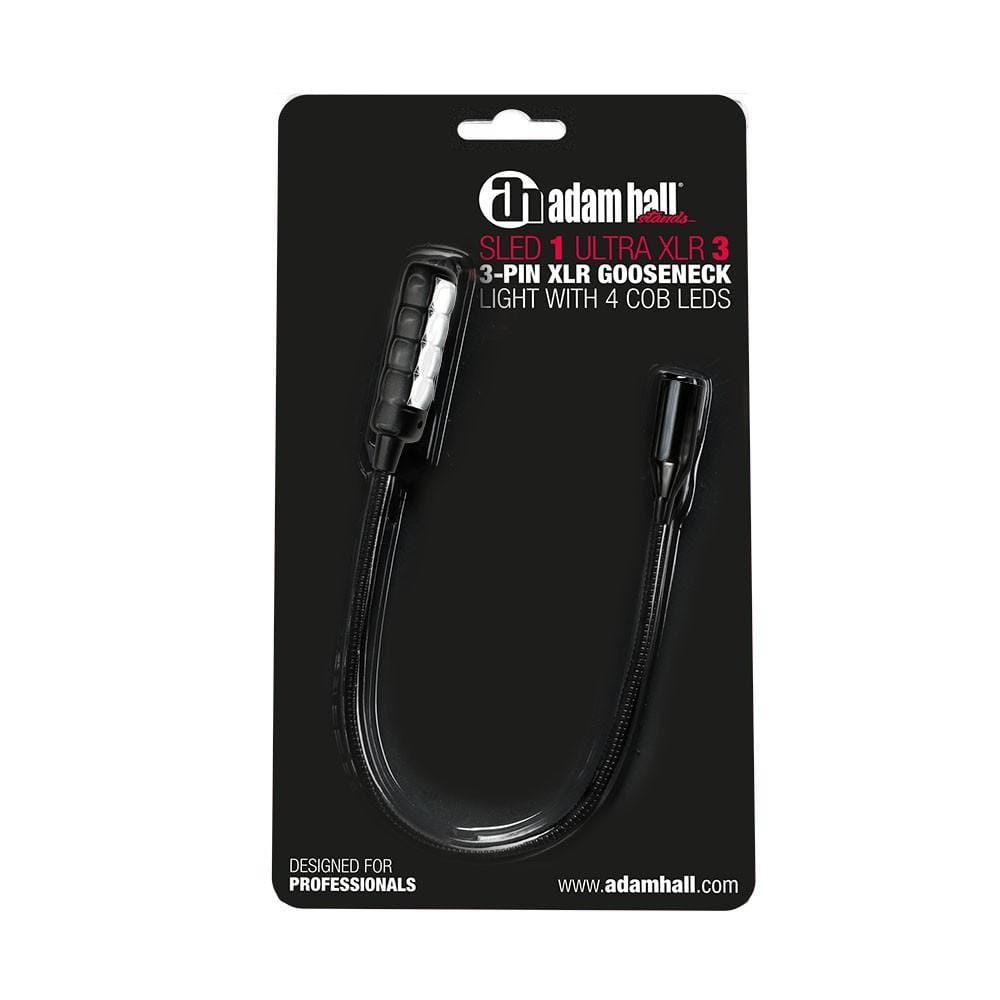Adam Hall Light Stands Adam Hall Sled 3-Pin XLR Gooseneck Light Stands with 4 COB Leds
