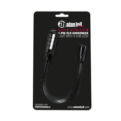 Adam Hall Light Stands Adam Hall Sled 3-Pin XLR Gooseneck Light Stands with 4 COB Leds