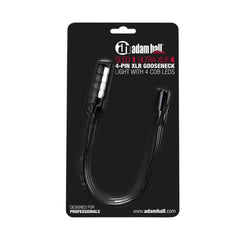 Adam Hall Light Stands Adam Hall Sled 4 Pin XLR Gooseneck Light Stands with 4 COB Leds