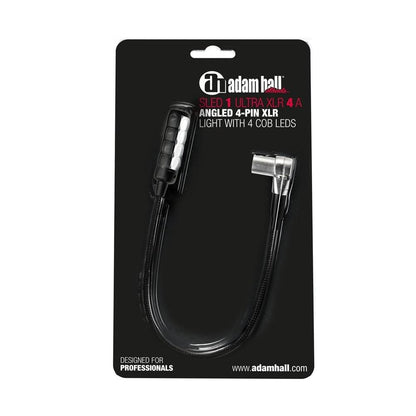 Adam Hall Light Stands Adam Hall Sled Angled 4 Pin XLR Gooseneck Light Stands with 4 COB Leds