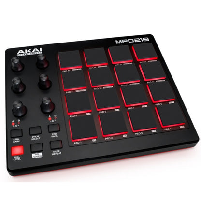 Akai Groove Production Akai MPD218 Feature-Packed, Highly Playable Pad Controller With MPC Beats Software Pack