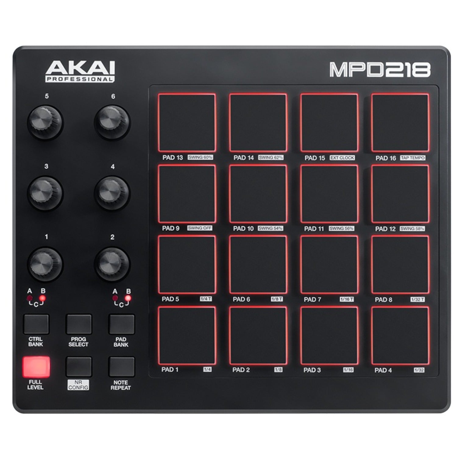 Akai Groove Production Akai MPD218 Feature-Packed, Highly Playable Pad Controller With MPC Beats Software Pack