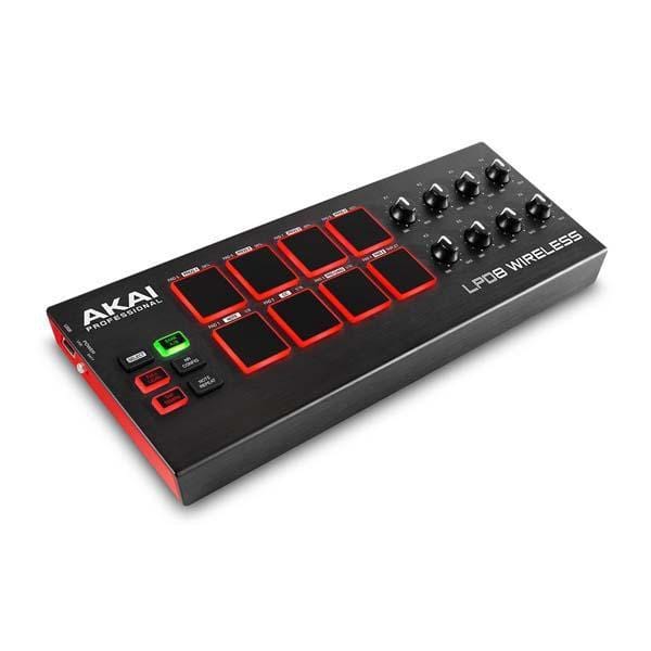 akai midi interfaces akai lpd8 wireless laptop pad midi interface controller with bitwig software, polishing cloth & ebook