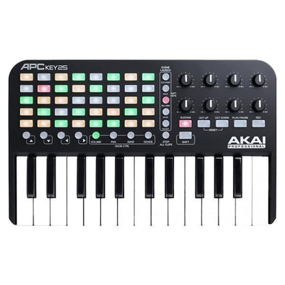 akai midi keyboards akai apc key 25 ableton live midi keyboard controller with polishing cloth, gigbag & ebook