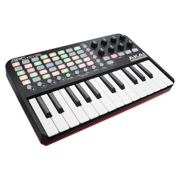 akai midi keyboards akai apc key 25 ableton live midi keyboard controller with polishing cloth, gigbag & ebook