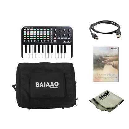 akai midi keyboards akai apc key 25 ableton live midi keyboard controller with polishing cloth, gigbag & ebook