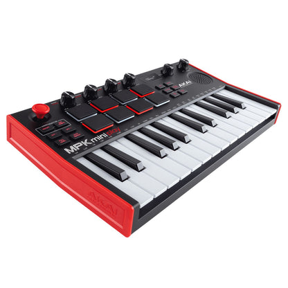 Akai Midi Keyboards Akai MPK Mini Play Mini Controller Keyboard with Built-in Speakers With MPC Beats Software Pack 