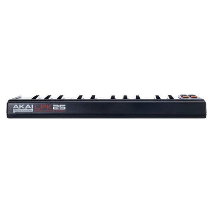 akai midi keyboards akai professional lpk25 laptop performance midi keyboard with btwig software, polishing cloth, gigbag & ebook