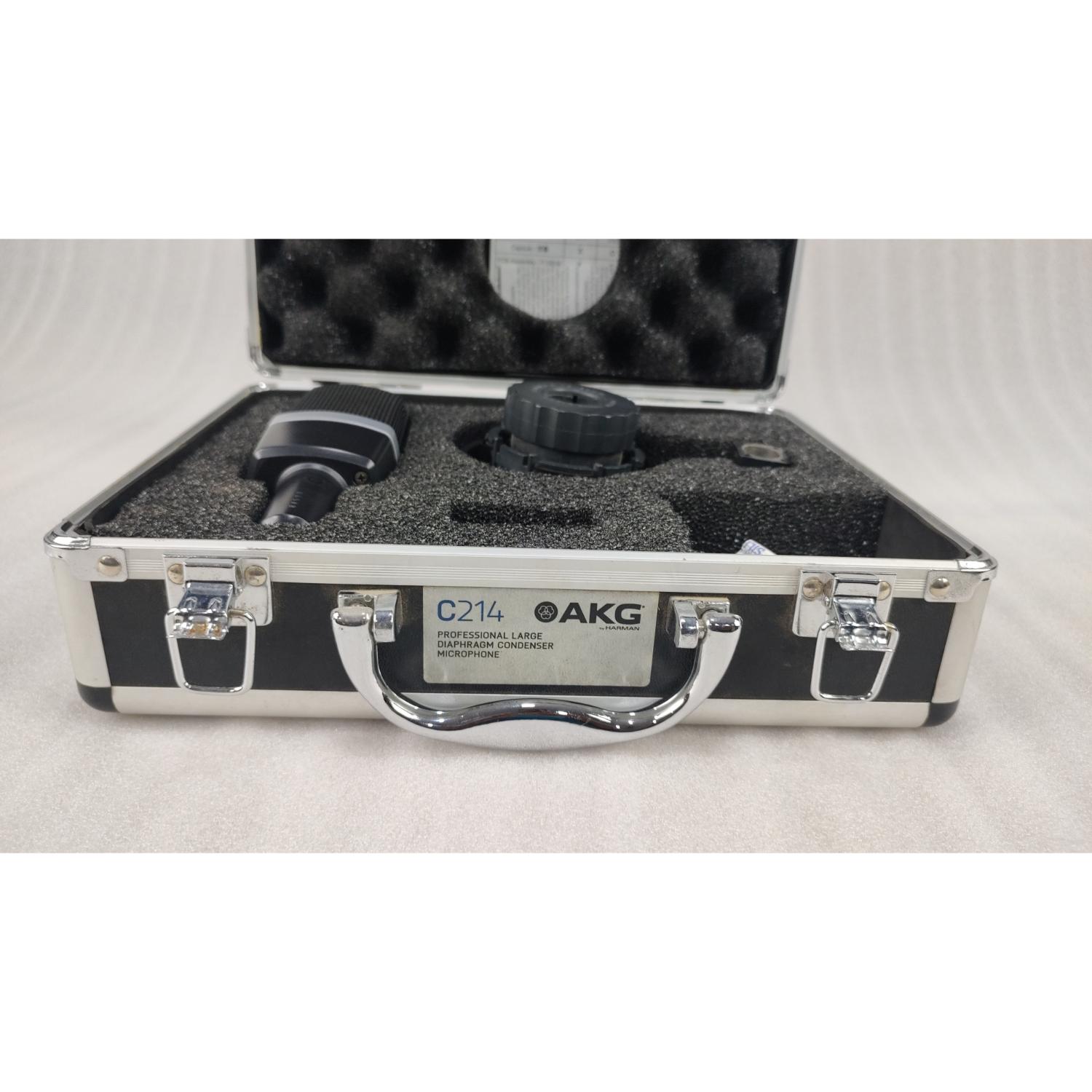 AKG Condenser Microphones AKG C214 Large Diaphragm Condenser Microphone with Aluminium Case - Open Box
