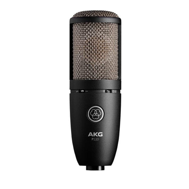 AKG Condenser Microphones Black AKG P220 High-Performance Large Diaphragm True Condenser Wired Unidirectional Microphone