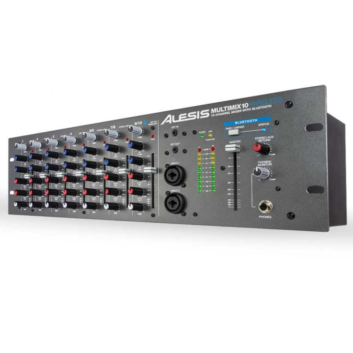 Alesis Analog Mixers Alesis MultiMix 10 Wireless Rackmount 10-Channel Mixer with Bluetooth