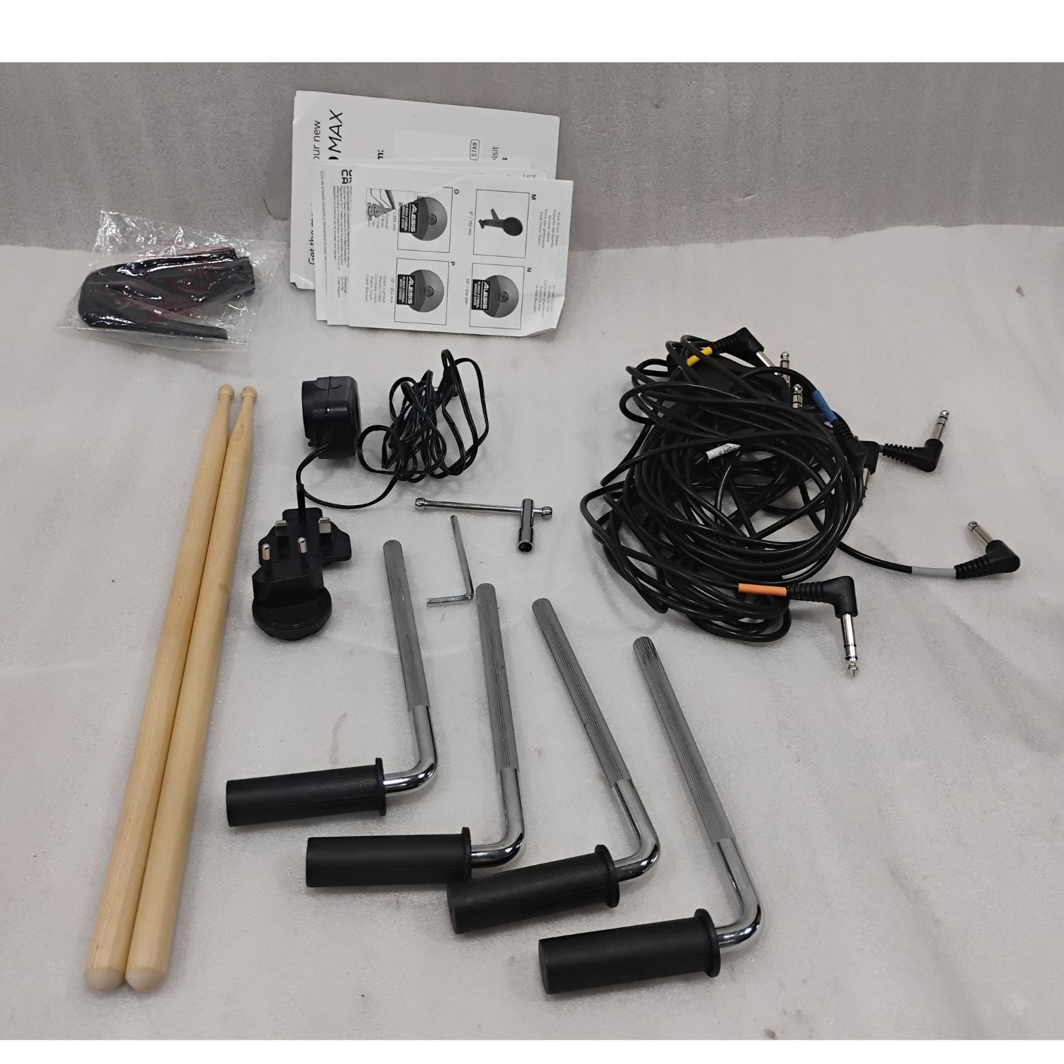 Alesis Electronic Drum Kits Alesis Nitro Max Kit Eight Piece Electronic Drum Kit with Mesh Heads and Bluetooth - Open Box #barcode_202501128638