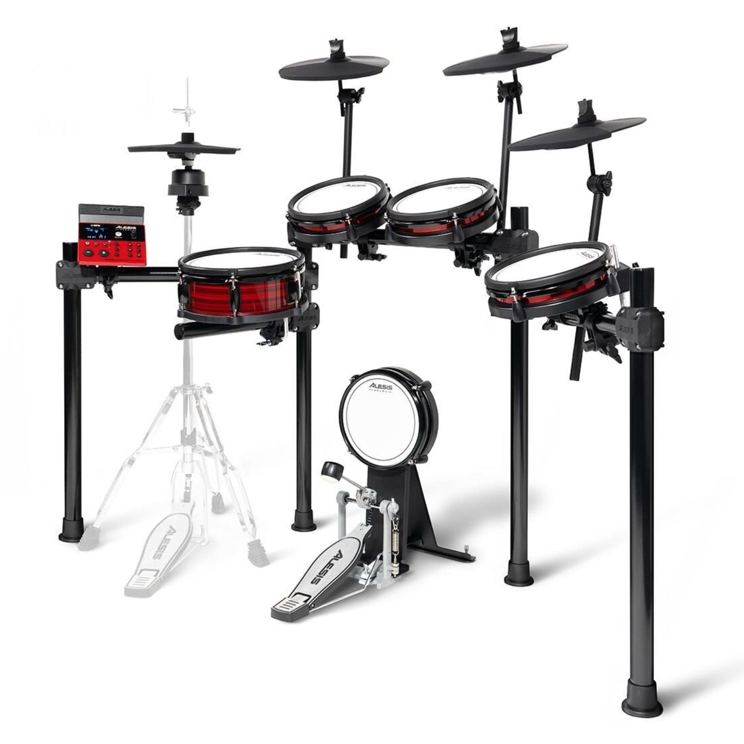Alesis Electronic Drum Kits Alesis Nitro Ultimate 9-Piece Professional Electronic Drum Kit with Movable Hi-Hat and Bluetooth