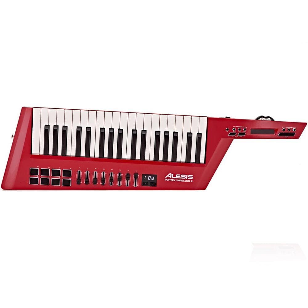 alesis midi keyboards alesis vortex wireless 2 37-key limited edition midi keyboard - red