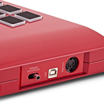 alesis midi keyboards alesis vortex wireless 2 37-key limited edition midi keyboard - red