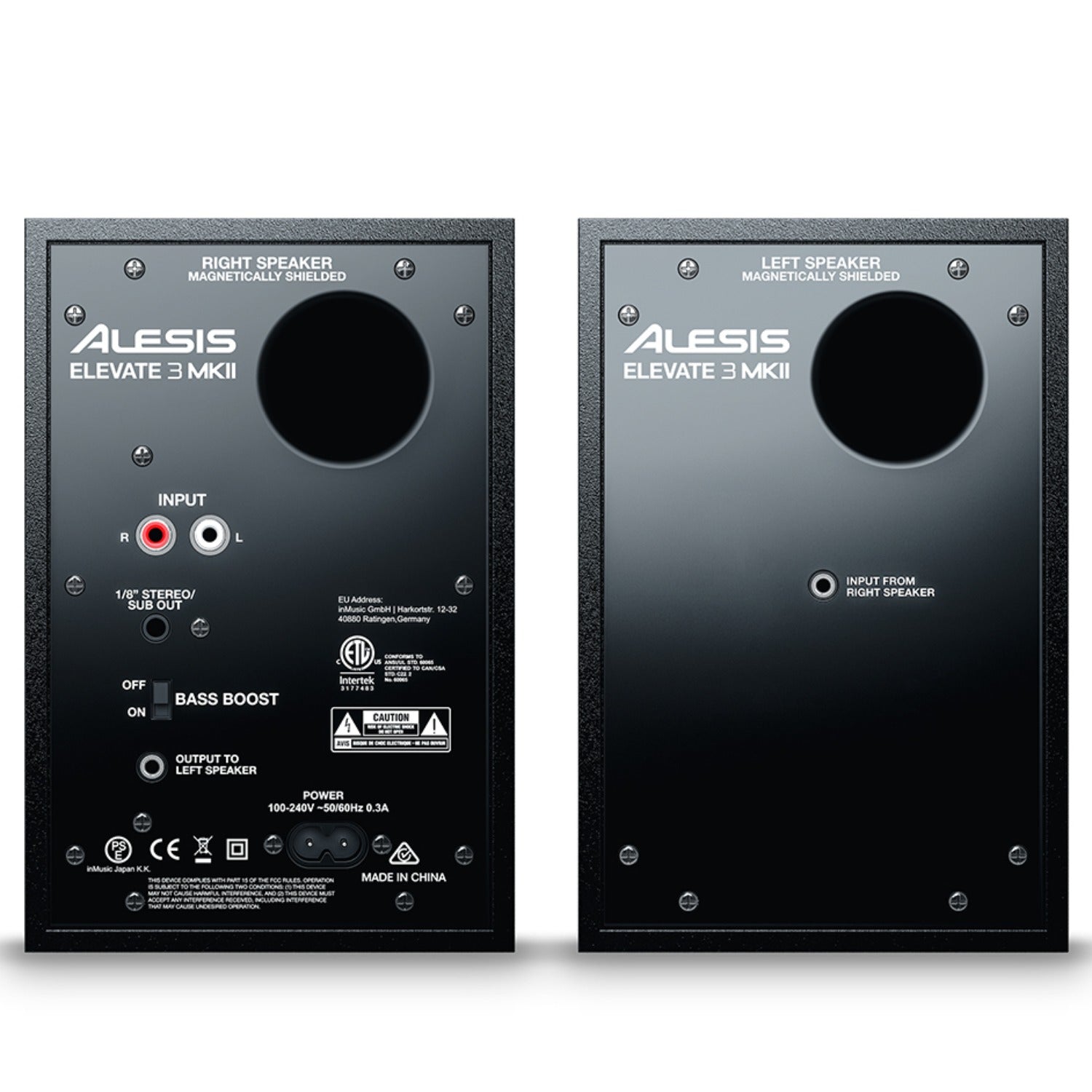 Alesis Monitor Speaker Bundles Alesis Elevate 3 MKII Monitors Speakers with Isolation Pads, Cables and Ebook  - Pair