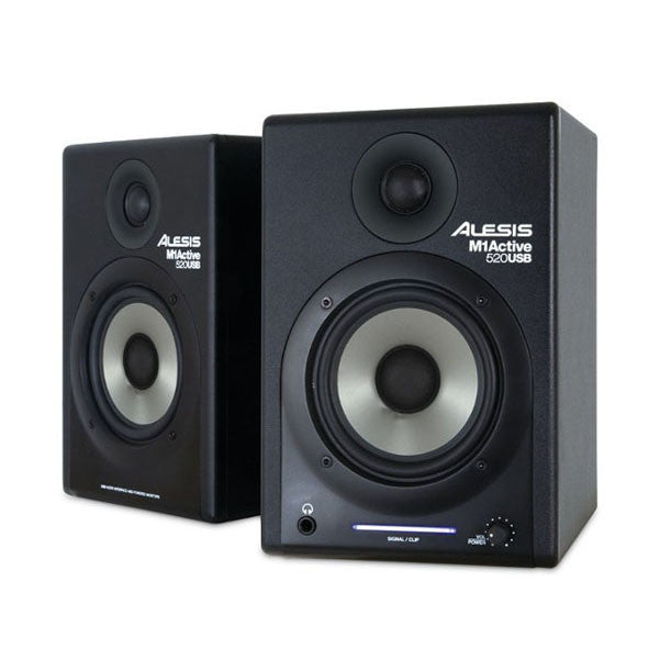 alesis monitor speakers alesis m1 active 520 usb nearfield studio monitor pair with usb audio i/o
