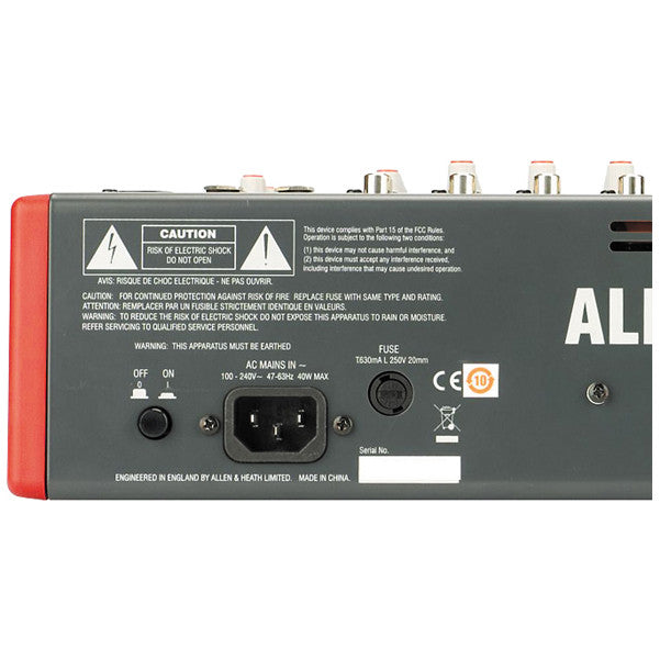 allen & heath analog mixers allen & heath zed-22fx usb mixer with effects