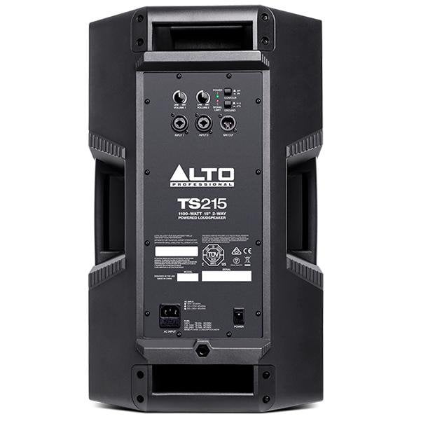 alto active pa speakers alto truesonic ts215 1100 watt 15 inch 2 way active pa speaker