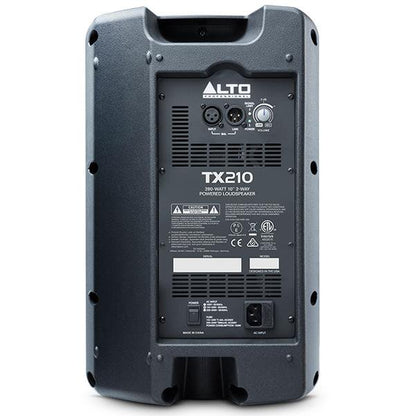 alto active pa speakers alto tx210 300 watt 10 inch 2 way active pa speaker