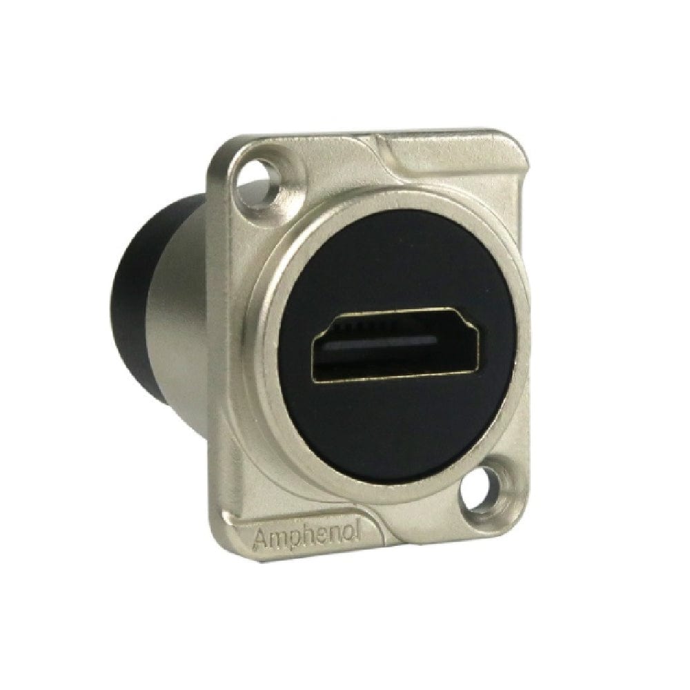 Amphenol Cables and Connectors Nickel Amphenol AC-HDMI-RR AC Series HDMI Female Panel and Chassis Mount Connector