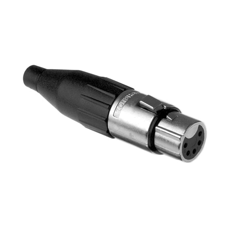 Amphenol Cables and Connectors Nickel Amphenol AC Series AC5F 5 Pin Female XLR Cable Connector