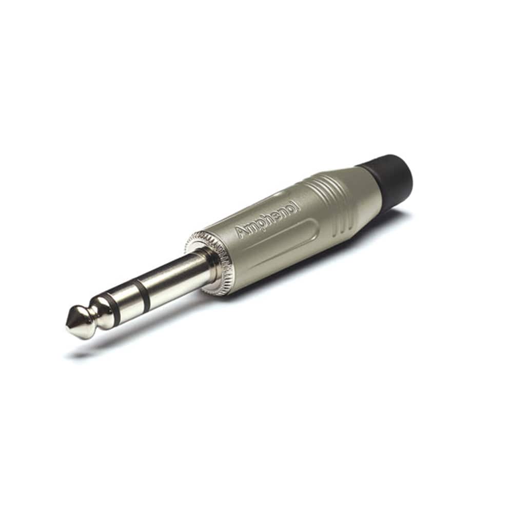 Amphenol Cables and Connectors Satin Amphenol ACPS-GN 1/4 Inch Stereo Phone Plug Connector