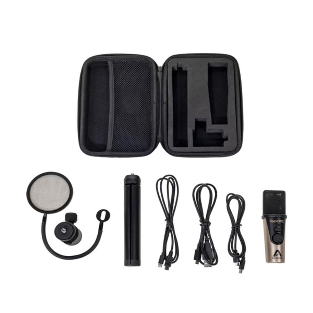 apogee condenser microphones apogee hypemic usb cardioid condenser microphone with built-in analog compressor