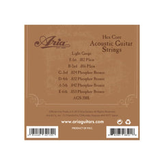 Aria Acoustic Guitar Strings Aria AGS-200 Phosphor Bronze Acoustic Guitar String