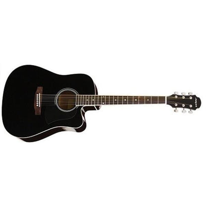 aria acoustic guitars black aria awn-15c acoustic guitar 