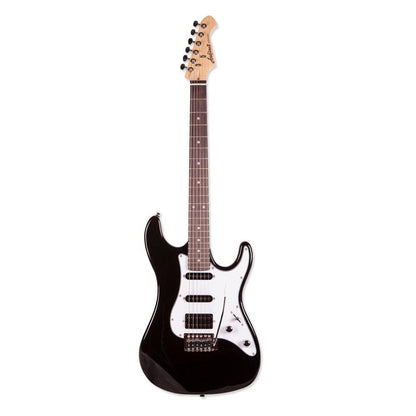 Aria Electric Guitars Black Aria STG Series STV 6 String Electric Guitar - Rosewood Fretboard
