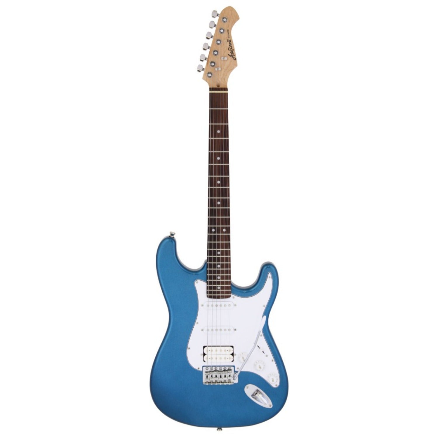Aria Electric Guitars Metallic Blue Aria STG-004 HSS 6 String Electric Guitar