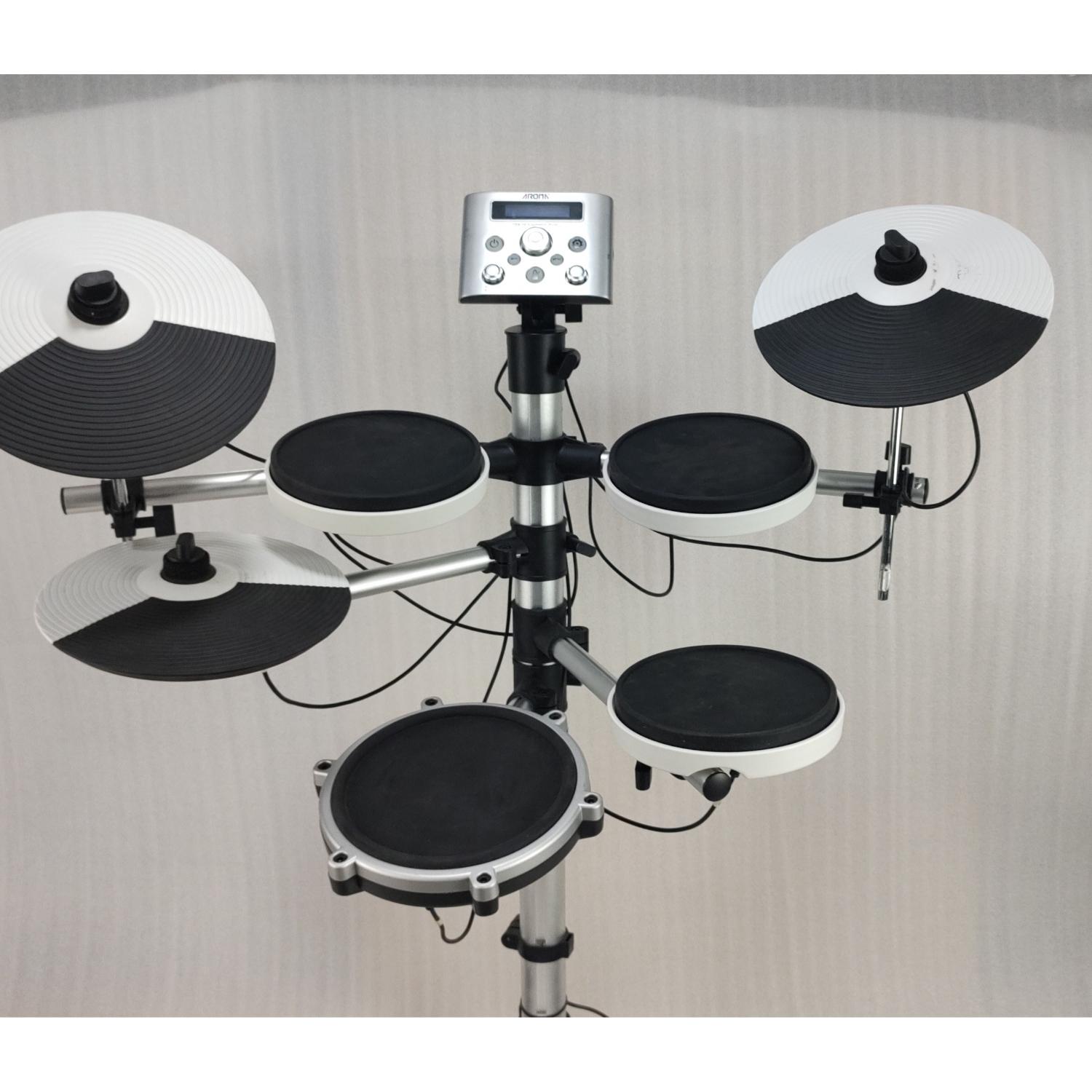 Aroma Electronic Drum Kits Aroma TDX-10 Electronic Drum kit- White - Open Box