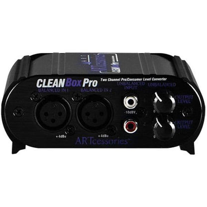 ART D I Boxes ART CleanBox Pro Dual Channel Level Converter D I Box