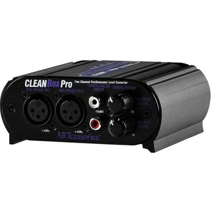 ART D I Boxes ART CleanBox Pro Dual Channel Level Converter D I Box