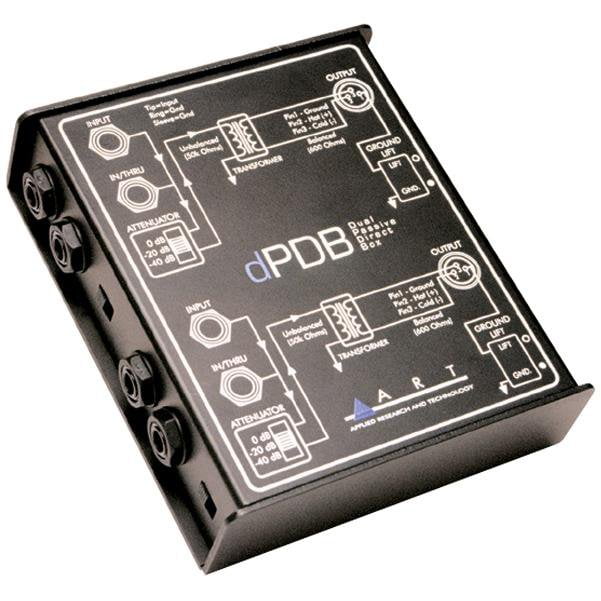 art d i boxes art dpdb dual passive d i box