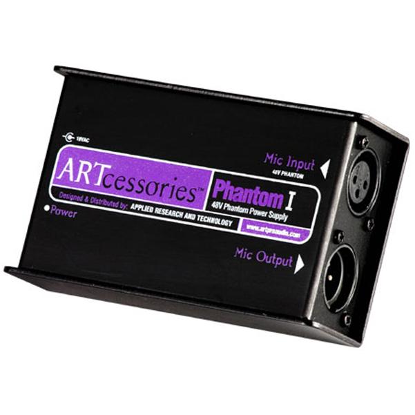 art microphone accessories art pro audio phantom i 48v microphone phantom power supply