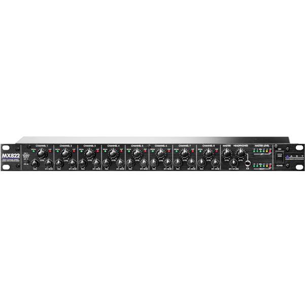 art rack mounted effects art mx822 8-channel stereo mixer with effects loop