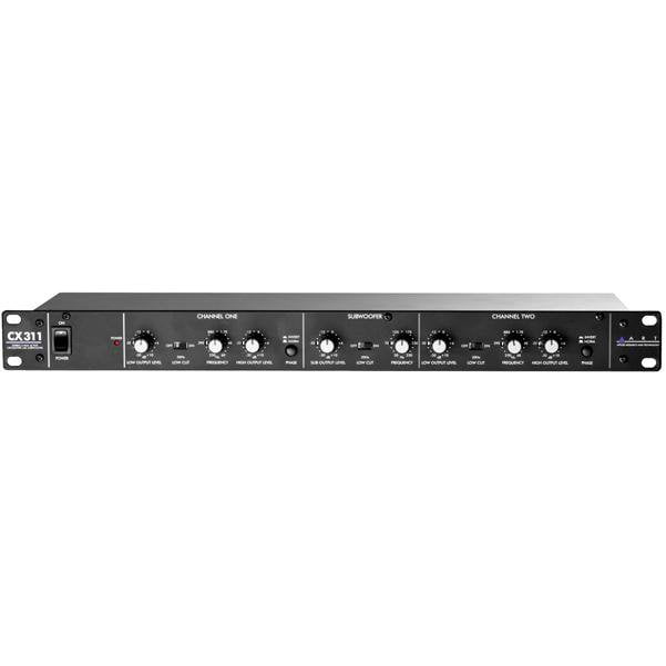 art signal processors art cx311 2way crossover with subwoofer out