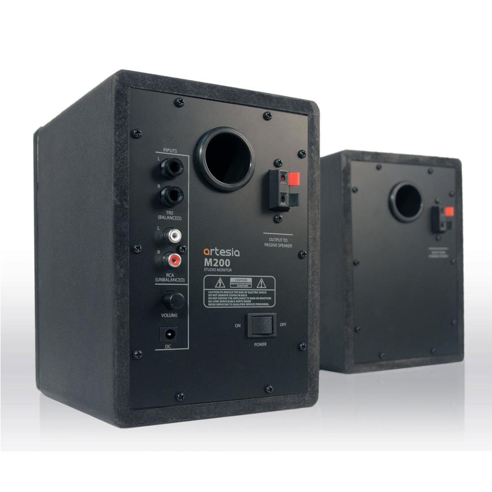 Artesia Monitor Speakers Artesia M200 30W 4" Professional Studio Monitor Speaker - Pair