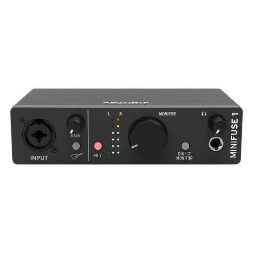 arturia audio interfaces black arturia minifuse 1 usb-2 audio interface      #color_black