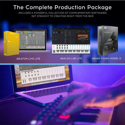 arturia midi keyboards arturia minilab 3 25-note velocity sensitive slim midi keyboard 