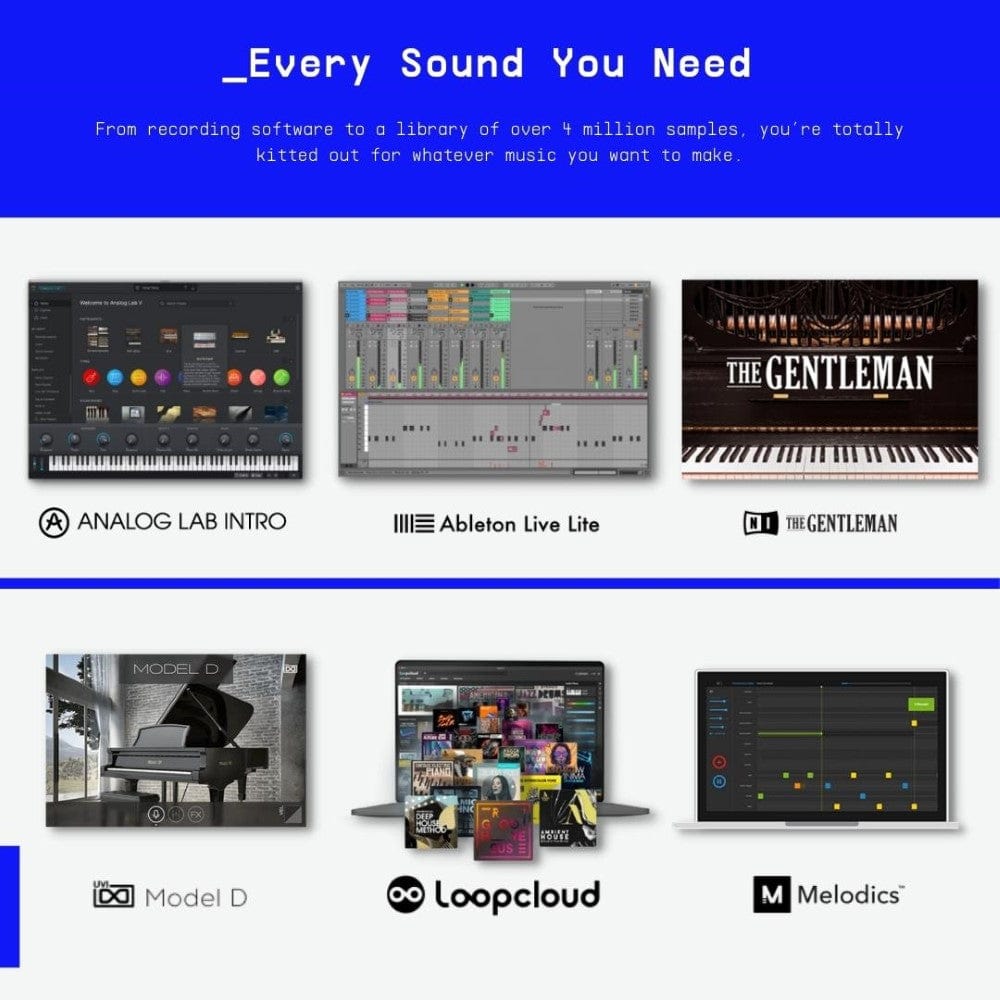 arturia midi keyboards arturia minilab 3 25-note velocity sensitive slim midi keyboard 