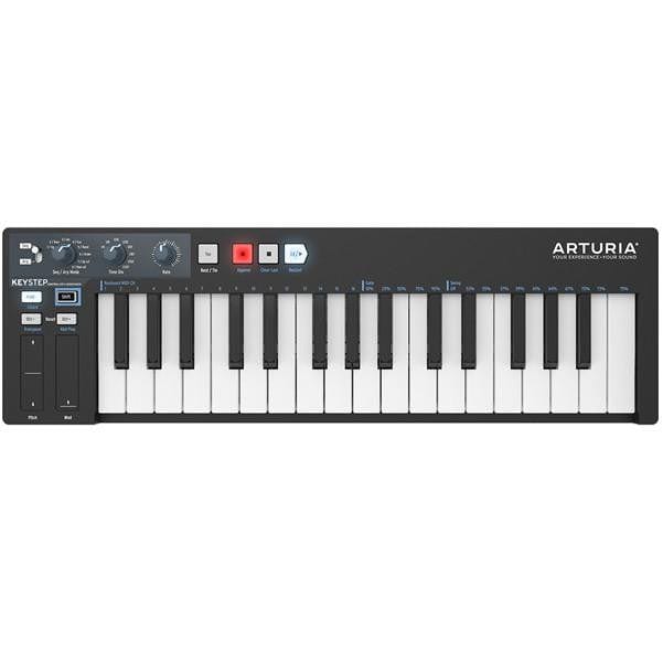Arturia Midi Keyboards Black Arturia KeyStep 32 Slim Key Midi Keyboard