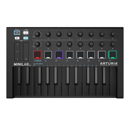arturia midi keyboards limited deep black / mkii arturia minilab 3 25-note velocity sensitive slim midi keyboard 