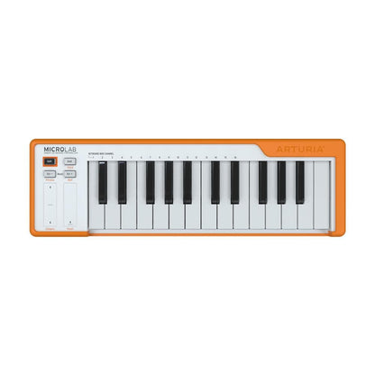 Arturia Midi Keyboards Orange Arturia Microlab 25 Key Usb Midi Keyboard Controller