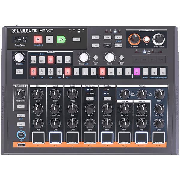 arturia synthesizers arturia drumbrute impact analog drum synthesizer