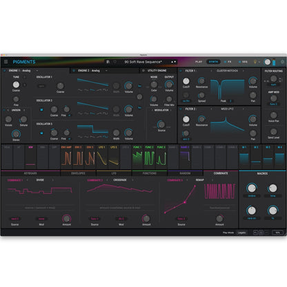 Arturia Virtual Instruments Arturia Pigments 6 Polychrome Software Synthesizer – Professional Audio Software & Plugin