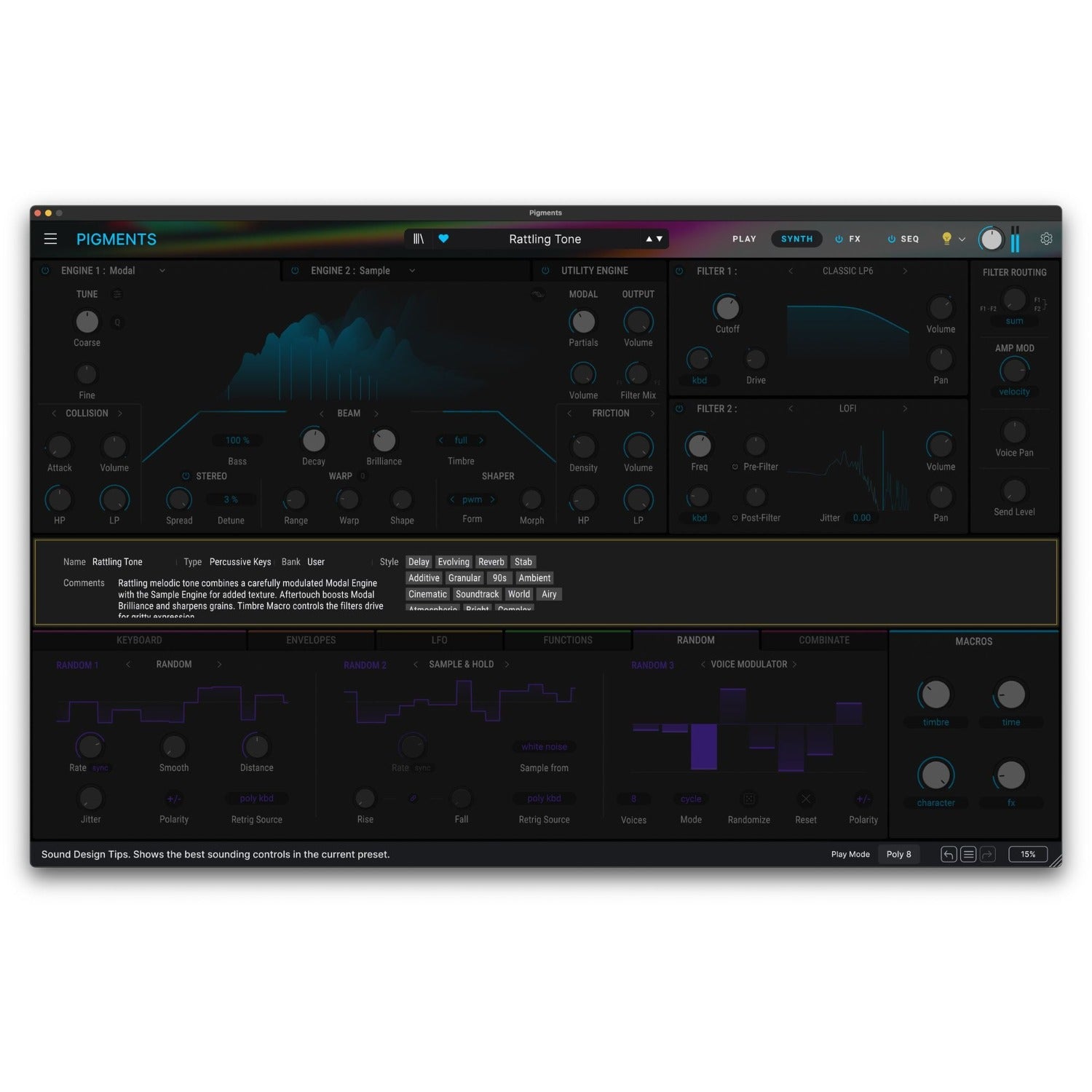 Arturia Virtual Instruments Arturia Pigments 6 Polychrome Software Synthesizer – Professional Audio Software & Plugin