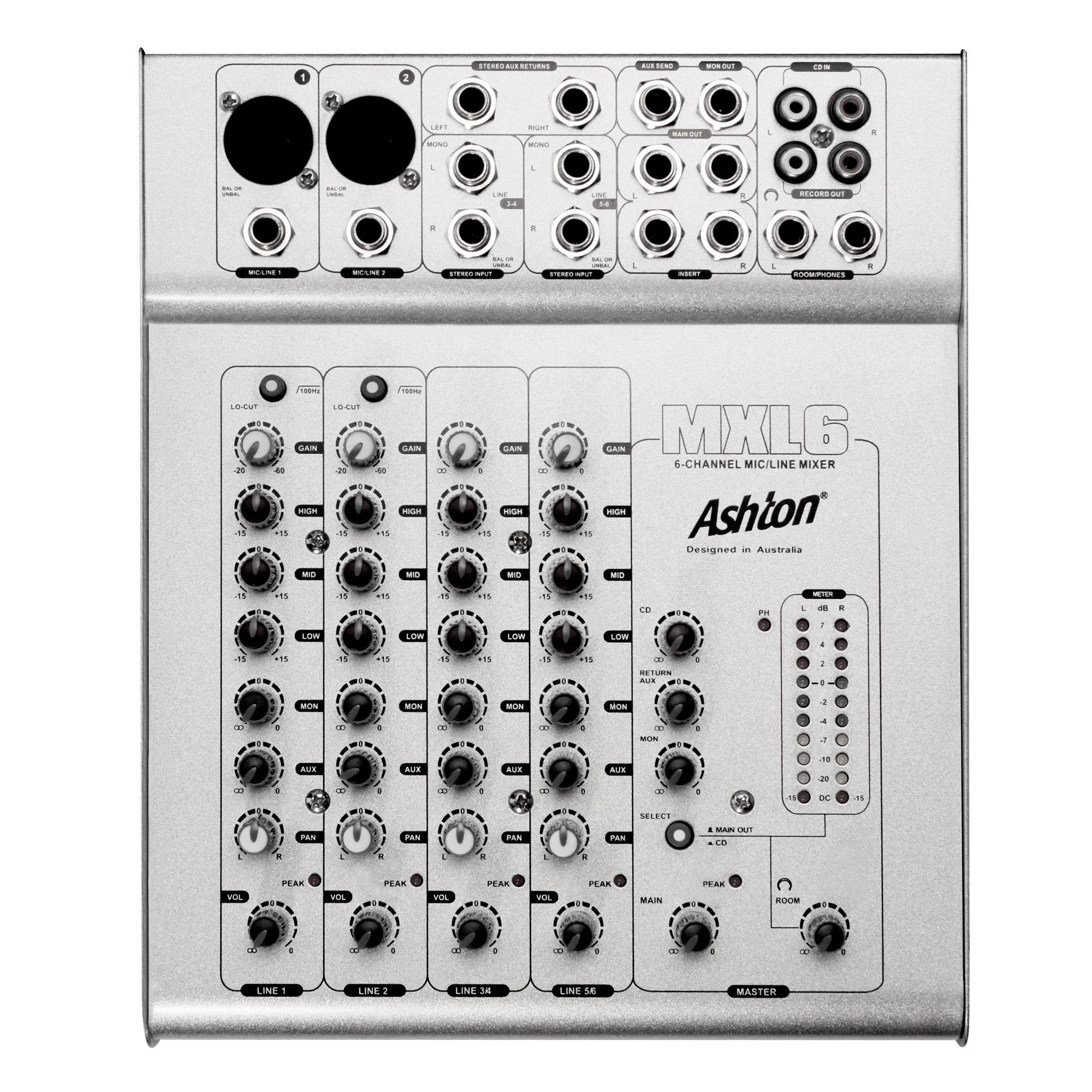 ashton analog mixers ashton mxl6 mixer